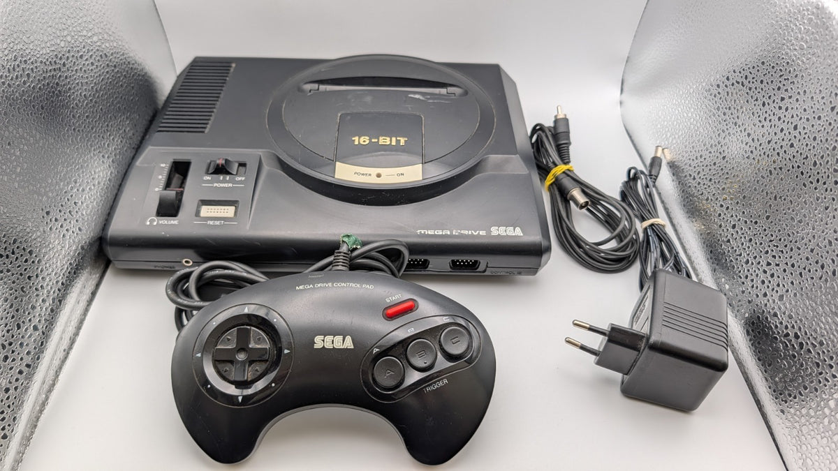 Teildefekt - Sega Mega Drive 16-Bit Konsole 1x Original Controller