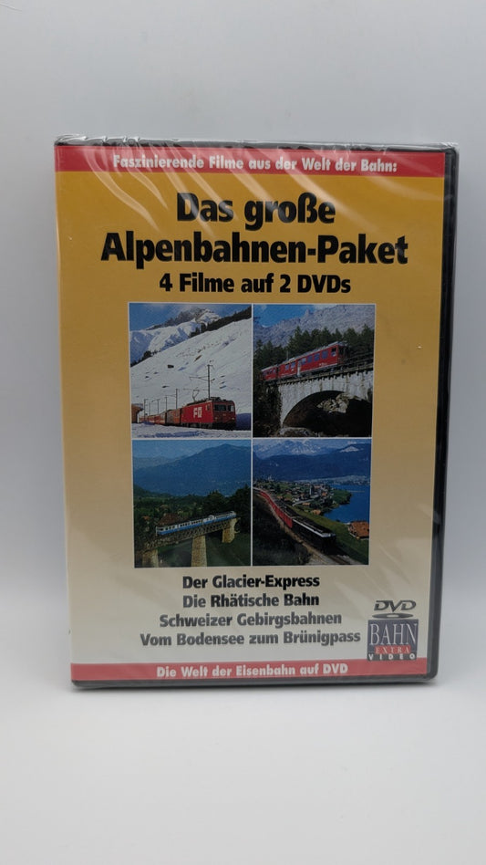 Das große Alpenbahnen-Paket - Glacier - Rhätische - Bahn Extra Video - DVD NEU