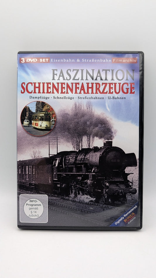 Faszination Schienenfahrzeuge - Eisenbahn & Straßenbahn Filmarchiv - DVD