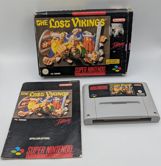 The Lost Vikings - OVP - Modul - Anleitung - Super Nintendo SNES