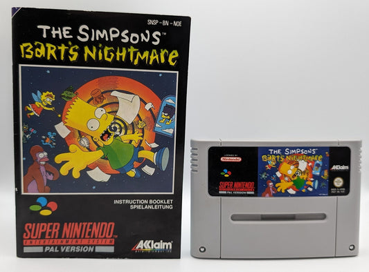 The Simpsons Bart's Nightmare - Modul - Anleitung - Super Nintendo SNES