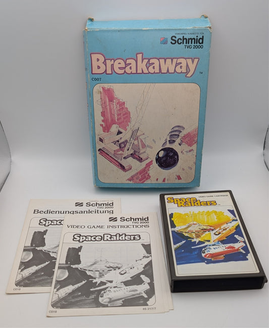 Space Raiders Cartridge + Anleitung /-/ Breakaway nur OVP - Schmid TVG 200