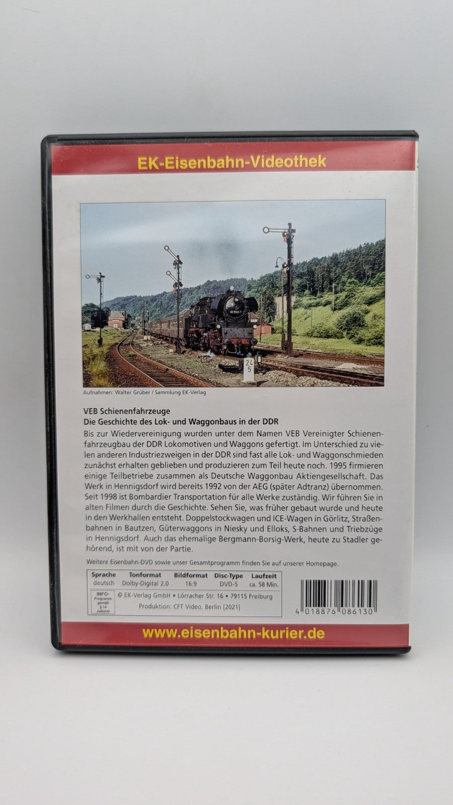 Eisenbahn Kurier - VEB Schienenfahrzeuge - Lok- und Waggonbaus in der DDR - DVD