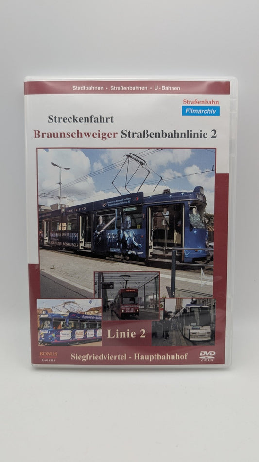 Streckenfahrt Braunschweiger Straßenbahnlinie 2 - Filmarchiv DVD