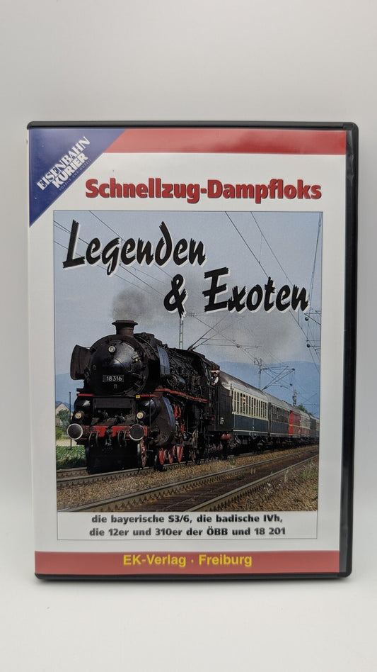 Eisenbahn Kurier - Schnellzug-Dampfloks Legenden & Exoten - DVD