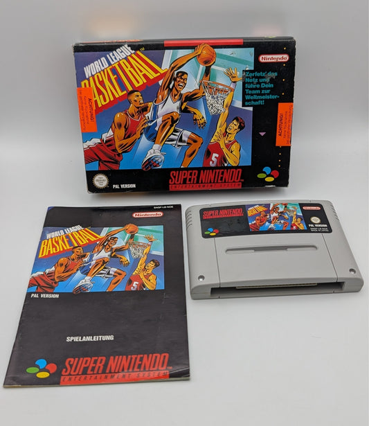 World League Basketball - OVP - Modul - Anleitung - Super Nintendo SNES